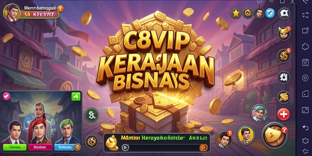 Screenshot C8VIP menampilkan gameplay Tycoon yang seru dan mendalam.