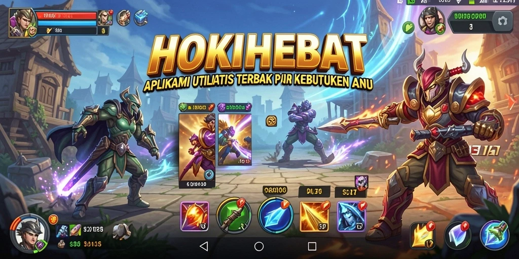 Tampilan utama HOKIHEBAT dengan fitur utilitas yang lengkap.