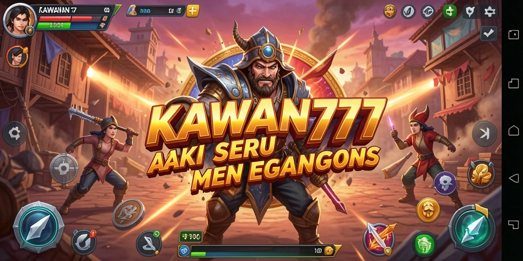 Tangkapan layar gameplay KAWAN777 yang menegangkan dan penuh aksi.
