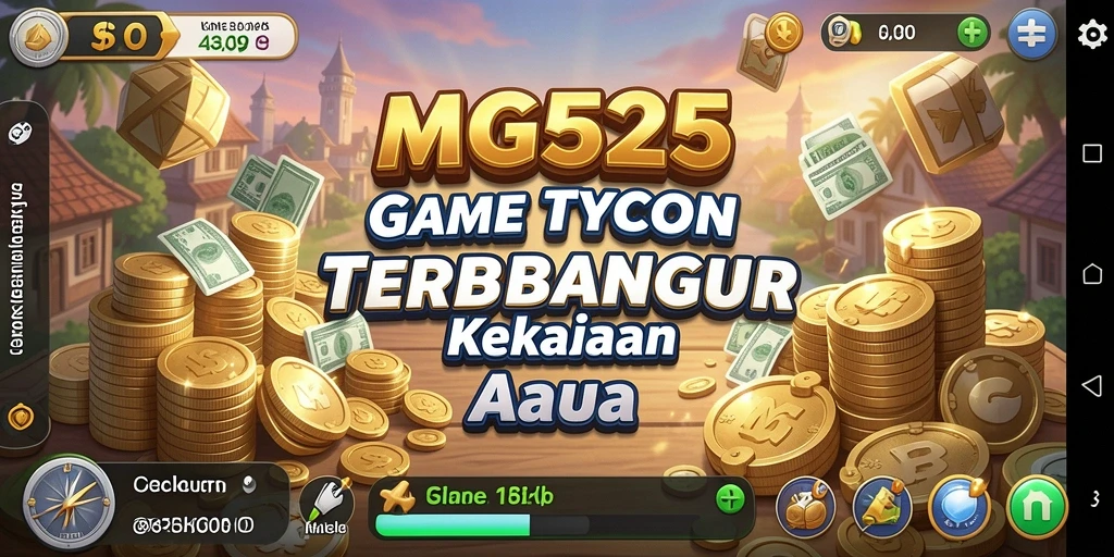 Tampilan gameplay MG525 yang menarik dalam membangun bisnis.