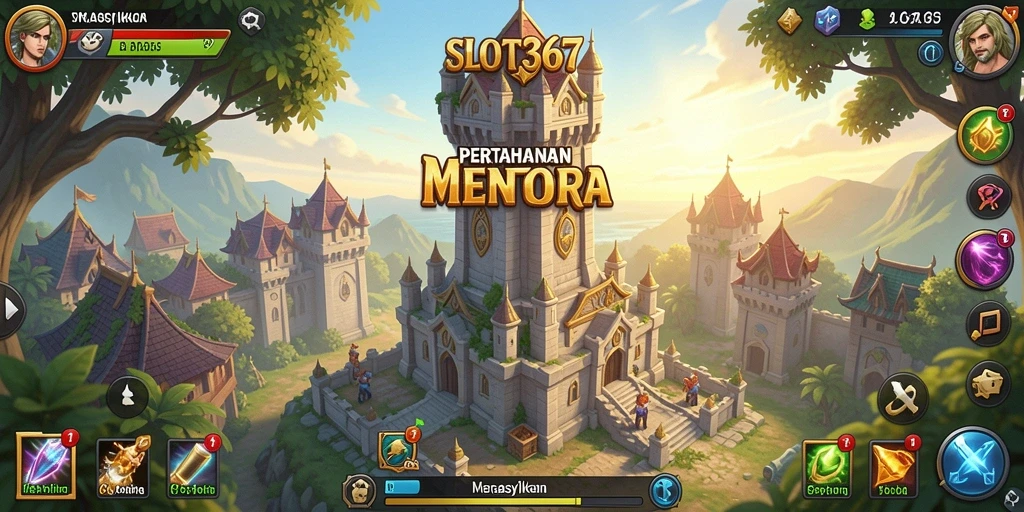 Tangkapan layar menampilkan aksi seru dalam game Tower Defense.